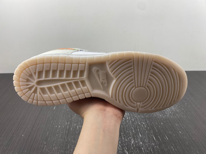 nike dunk low white multi-color paisley fn8913-141