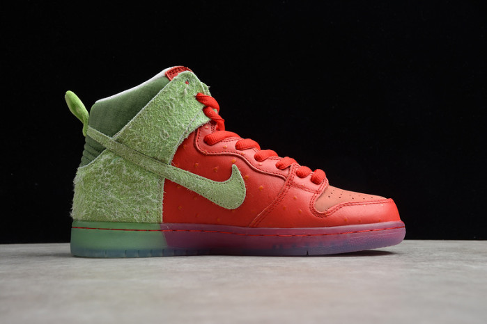 nike sb dunk high strawberry cough cw7093-600