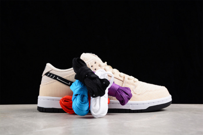 nike sb dunk low albino & preto fd2627-200