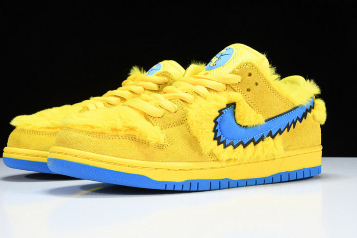 grateful dead x nike sb dunk low“ yellow bear” cj5378-700