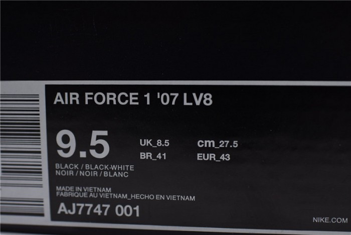 nike air force 1 lv8 utility black aj7747-001