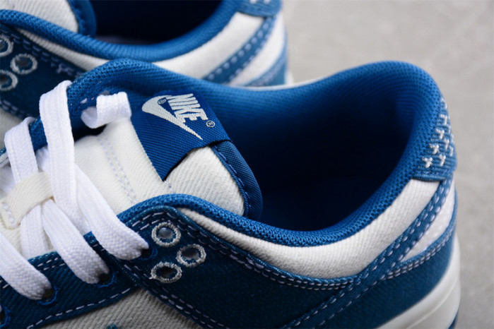 nike dunk low industrial blue sashiko dv0834-101