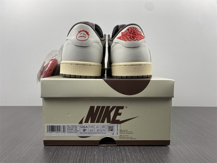 air jordan 1 low travis scott x “reverse mocha” dm7866-162