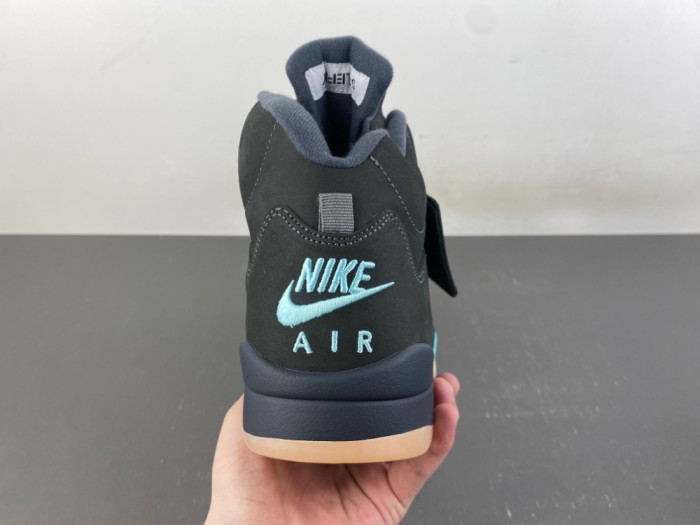 Air Jordan 5 Retro SoleFly Black Aurora Green IU0734-001